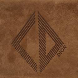 Dior Tan Nubuck Zip Pouch