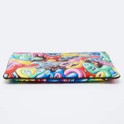 Dior X Kenny Scharf Multicolor Nylon and Leather Zip Pouch