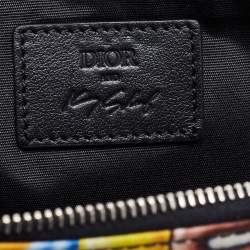 Dior X Kenny Scharf Multicolor Nylon and Leather Zip Pouch
