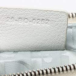 Dior White Floral Print Canvas 30 Avenue Montaigne Zip Pouch