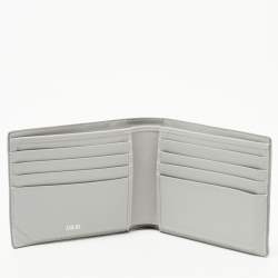 Compact Zipped Wallet Dior Gray CD Diamond Canvas