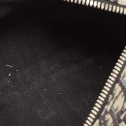 Dior Navy Blue/Black Oblique Canvas Roller Messenger Bag