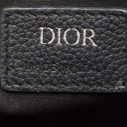 Dior Navy Blue/Black Oblique Canvas Roller Messenger Bag