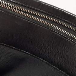 Dior Black Oblique Coated Canvas and Leather Zip Pouch