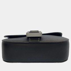 Pre Owned Dior Black Leather Saddle Pouch