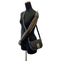 Pre Owned Dior Black Leather Saddle Pouch