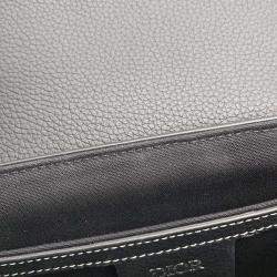 Pre Owned Dior Black Leather Saddle Pouch
