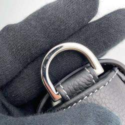 Pre Owned Dior Black Leather Saddle Pouch