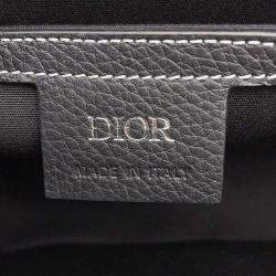 Pre Owned Dior Black Leather Saddle Pouch