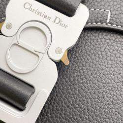 Pre Owned Dior Black Leather Saddle Pouch