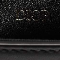 Pre Owned Dior Black Leather Vertical Pouch Bag