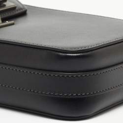 Pre Owned Dior Black Leather Vertical Pouch Bag