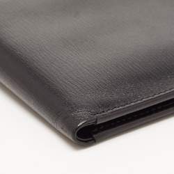Dior Black Leather CD Icon Bifold Wallet 