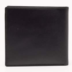 Dior Black Leather CD Icon Bifold Wallet 