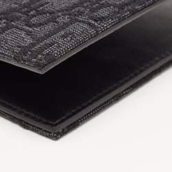 Dior Black Oblique Jacquard Bifold Wallet