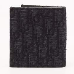 Dior Black Oblique Jacquard Bifold Wallet