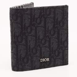 Dior Black Oblique Jacquard Bifold Wallet