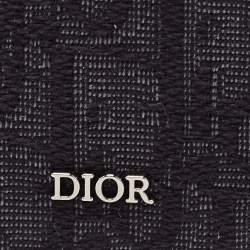 Dior Black Oblique Jacquard Bifold Wallet
