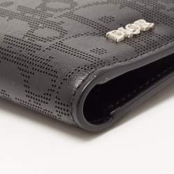 Dior Black Oblique Galaxy Leather Bifold Card Holder