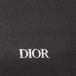 Dior Black Oblique Galaxy Leather Bifold Card Holder