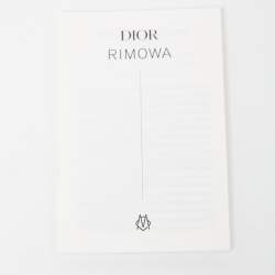 Dior x Rimowa Blue Aluminum and Leather Personal Clutch Bag