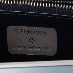 Dior x Rimowa Blue Aluminum and Leather Personal Clutch Bag