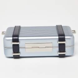 Dior x Rimowa Blue Aluminum and Leather Personal Clutch Bag