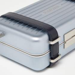 Dior x Rimowa Blue Aluminum and Leather Personal Clutch Bag