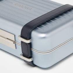 Dior x Rimowa Blue Aluminum and Leather Personal Clutch Bag