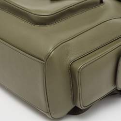 Dior Fatigue Green Leather Saddle Backpack