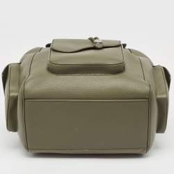 Dior Fatigue Green Leather Saddle Backpack