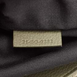 Dior Fatigue Green Leather Saddle Backpack
