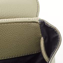 Dior Fatigue Green Leather Saddle Backpack