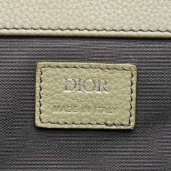 Dior Fatigue Green Leather Saddle Backpack