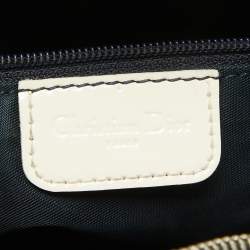 Dior Navy Blue/Off White Oblique PVC and Patent Leather Trotter No. 1 Messenger Bag
