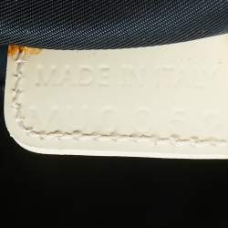 Dior Navy Blue/Off White Oblique PVC and Patent Leather Trotter No. 1 Messenger Bag
