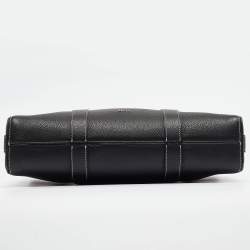 Dior Black Leather Lingot Briefcase Bag