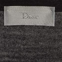 Pre Owned Dior Black Wool Knit Full Sleeves T-Shirt L