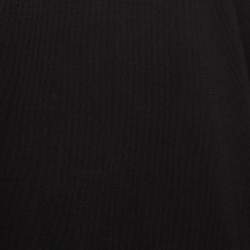 Pre Owned Dior Black Wool Knit Full Sleeves T-Shirt L