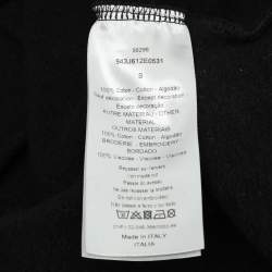 Pre Owned Dior X Raymond Pettibon Black Cotton Logo Embroidered Sweatshirt S