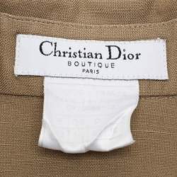 Dior Brown Linen Button Front Shirt L
