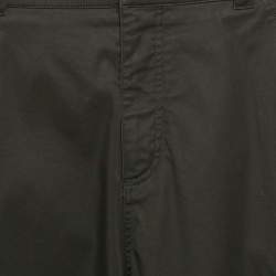 Pre Owned Dior Black Gabardine Cotton Cargo Pants XS