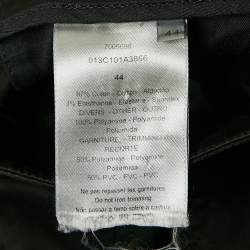 Pre Owned Dior Black Gabardine Cotton Cargo Pants XS