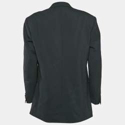 Christian Dior Monsieur Black Wool Tailored Blazer L