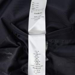 Pre Owned Dior Navy Blue Gabardine Double Breasted Belted Trench Coat L
