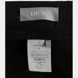 Dior Black Cotton Bermuda Shorts  EU 52