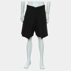 Dior Black Cotton Bermuda Shorts  EU 52