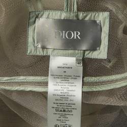 Dior Homme Grey Tulle Sheer Hooded Zip Up Jacket S