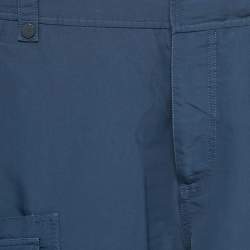 Dior Homme Navy Blue Synthetic Blend Cargo Shorts M
