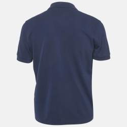 Dior Homme Navy Blue Cotton CD Icon Polo T-Shirt L